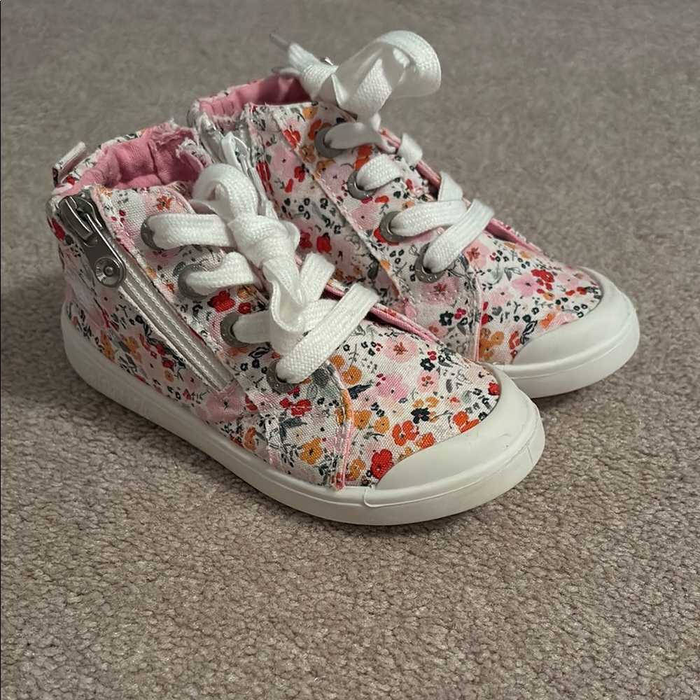 Blowfish Malibu Kids Floral Pink Kids Shoes, Sz 9